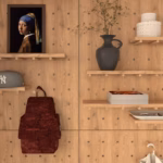 Oak Pegboard Wall Organizer – Modern Minimalist wall Shelves for Decor & Storage